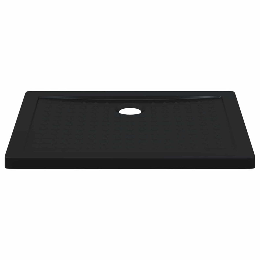 Shower Base Tray with Dots 90 x 70 x 4 cm ABS Black