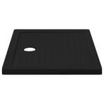 Shower Base Tray with Dots 90 x 70 x 4 cm ABS Black