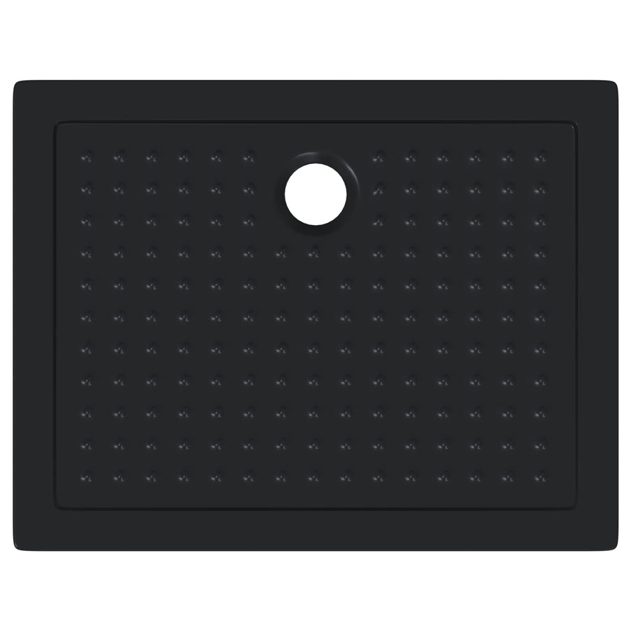 Shower Base Tray with Dots 90 x 70 x 4 cm ABS Black
