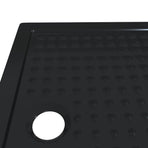 Shower Base Tray with Dots 100 x 80 x 4 cm ABS Black