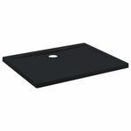 Shower Base Tray with Dots 100 x 80 x 4 cm ABS Black