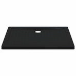 Shower Base Tray with Dots 100 x 80 x 4 cm ABS Black