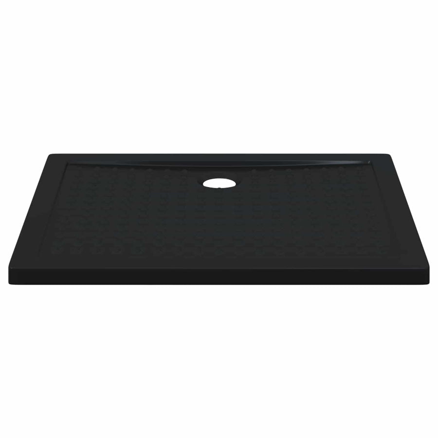 Shower Base Tray with Dots 100 x 80 x 4 cm ABS Black