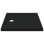 Shower Base Tray with Dots 100 x 80 x 4 cm ABS Black
