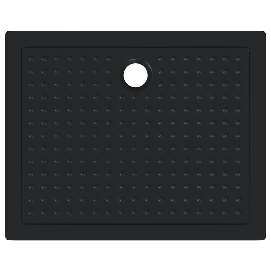 Shower Base Tray with Dots 100 x 80 x 4 cm ABS Black