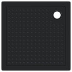 Shower Base Tray with Dots 90 x 90 x 4 cm ABS Black