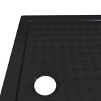 Shower Base Tray with Dots 100 x 70 x 4 cm ABS Black