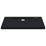 Shower Base Tray with Dots 100 x 70 x 4 cm ABS Black