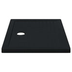 Shower Base Tray with Dots 100 x 70 x 4 cm ABS Black