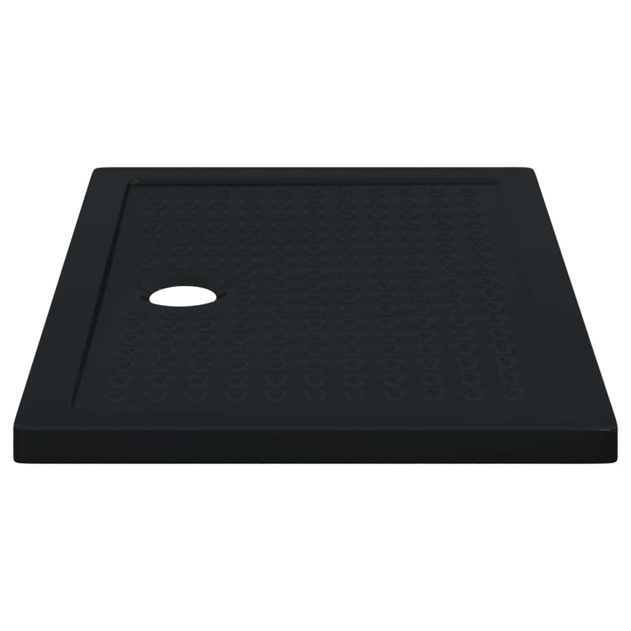 Shower Base Tray with Dots 100 x 70 x 4 cm ABS Black