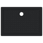 Shower Base Tray with Dots 100 x 70 x 4 cm ABS Black