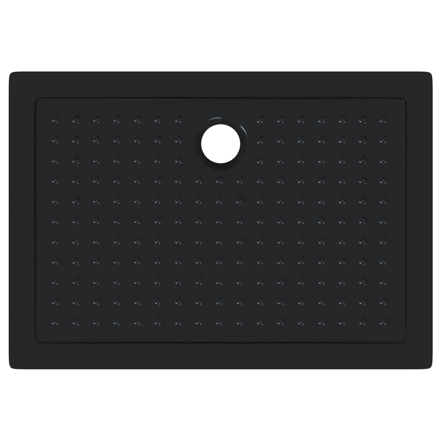 Shower Base Tray with Dots 100 x 70 x 4 cm ABS Black