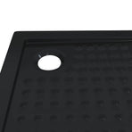 Shower Base Tray with Dots 80 x 80 x 4 cm ABS Black