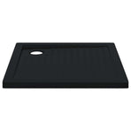 Shower Base Tray with Dots 80 x 80 x 4 cm ABS Black