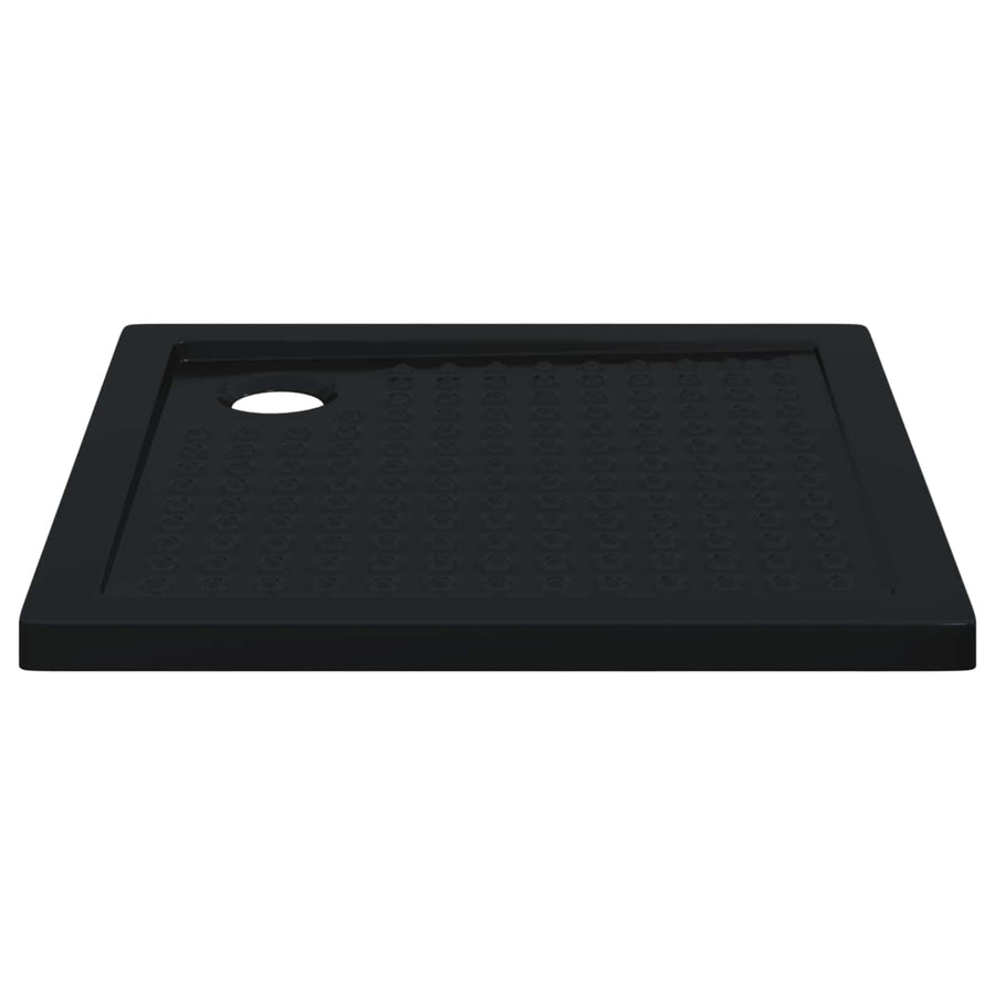 Shower Base Tray with Dots 80 x 80 x 4 cm ABS Black