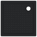 Shower Base Tray with Dots 80 x 80 x 4 cm ABS Black