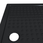 Shower Base Tray with Dots 120 x 80 x 4 cm ABS Black