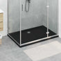 Shower Base Tray with Dots 120 x 80 x 4 cm ABS Black