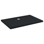 Shower Base Tray with Dots 120 x 80 x 4 cm ABS Black