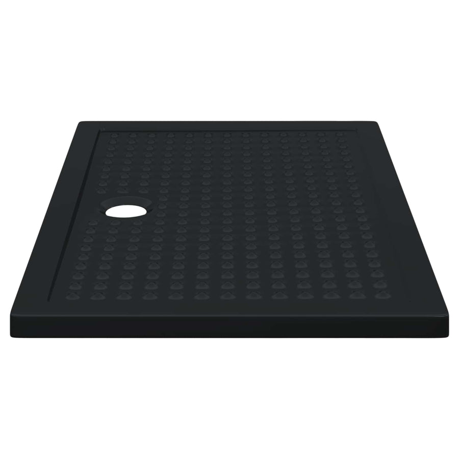 Shower Base Tray with Dots 120 x 80 x 4 cm ABS Black