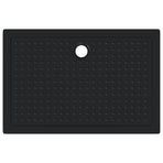 Shower Base Tray with Dots 120 x 80 x 4 cm ABS Black