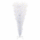 Artificial Christmas Tree with Stand White 120 cm PVC and Steel - Side View
