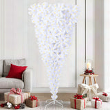 Artificial Christmas Tree with Stand White 210 cm PVC and Steel