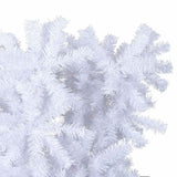 Artificial Christmas Tree with Stand White 240 cm PVC and Steel - Rear View