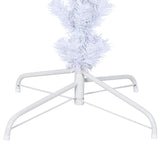 Artificial Christmas Tree with Stand White 240 cm PVC and Steel - Low Angle