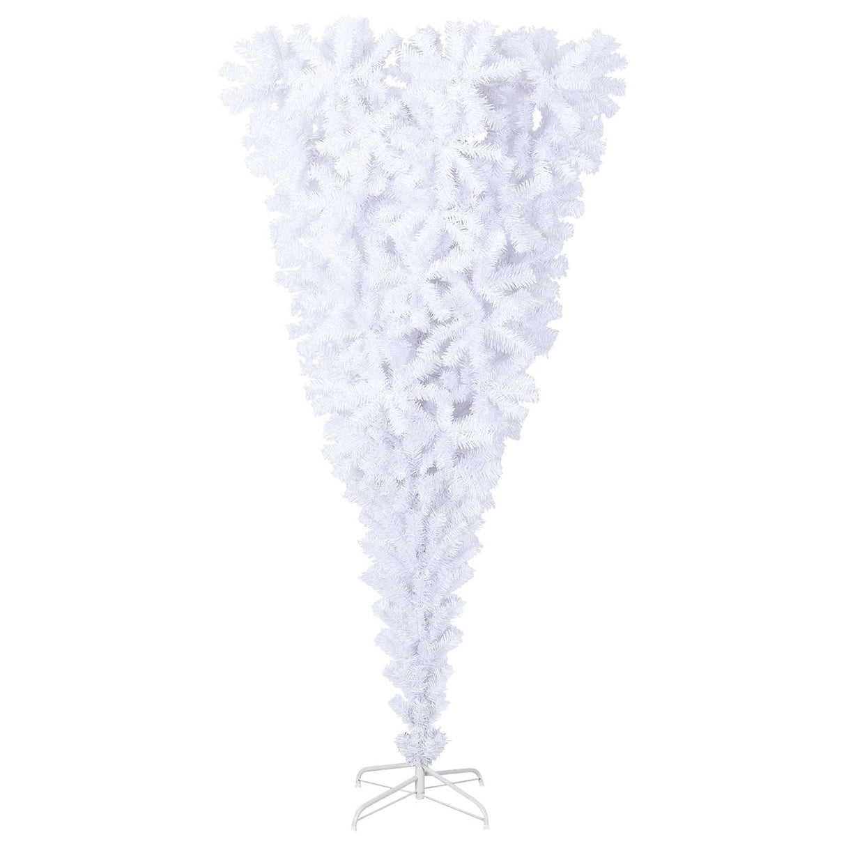 Artificial Christmas Tree with Stand White 240 cm PVC and Steel