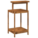 Outdoor Potting Bench 56.5 x 48.5 x 107 cm Solid Acacia Wood - 45-Degree Angle