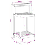 Outdoor Potting Bench 56.5 x 48.5 x 107 cm Solid Acacia Wood - Extra Image