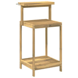 Outdoor Potting Bench 56.5 x 48.5 x 107 cm Solid Acacia Wood - Front View