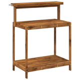 Outdoor Potting Bench 86.5 x 48.5 x 106 cm Solid Acacia Wood - Front View