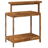 Outdoor Potting Bench 86.5 x 48.5 x 106 cm Solid Acacia Wood - 45-Degree Angle