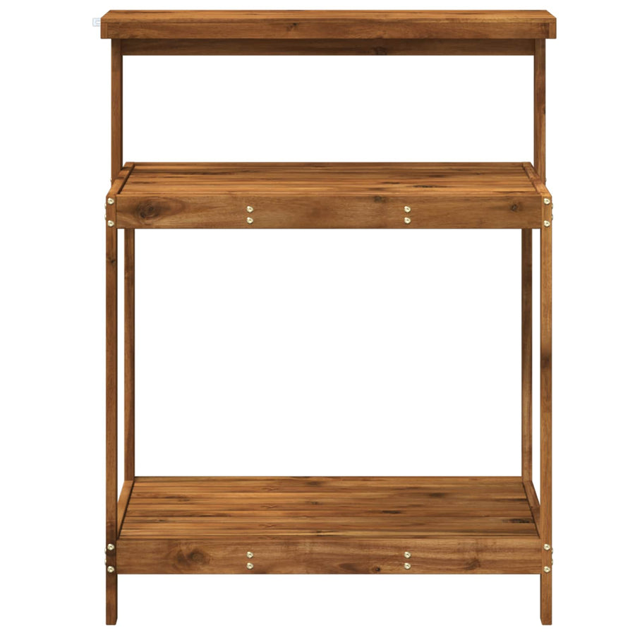 Outdoor Potting Bench 86.5 x 48.5 x 106 cm Solid Acacia Wood, image 3