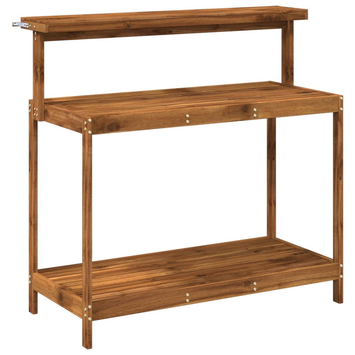 Outdoor Potting Bench 111.5 x 48.5 x 107 cm Solid Acacia Wood