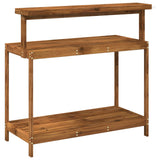 Outdoor Potting Bench 111.5 x 48.5 x 107 cm Solid Acacia Wood