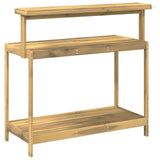 Outdoor Potting Bench 111.5 x 48.5 x 107 cm Solid Acacia Wood