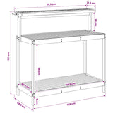 Outdoor Potting Bench 111.5 x 48.5 x 107 cm Solid Acacia Wood - Extra Image
