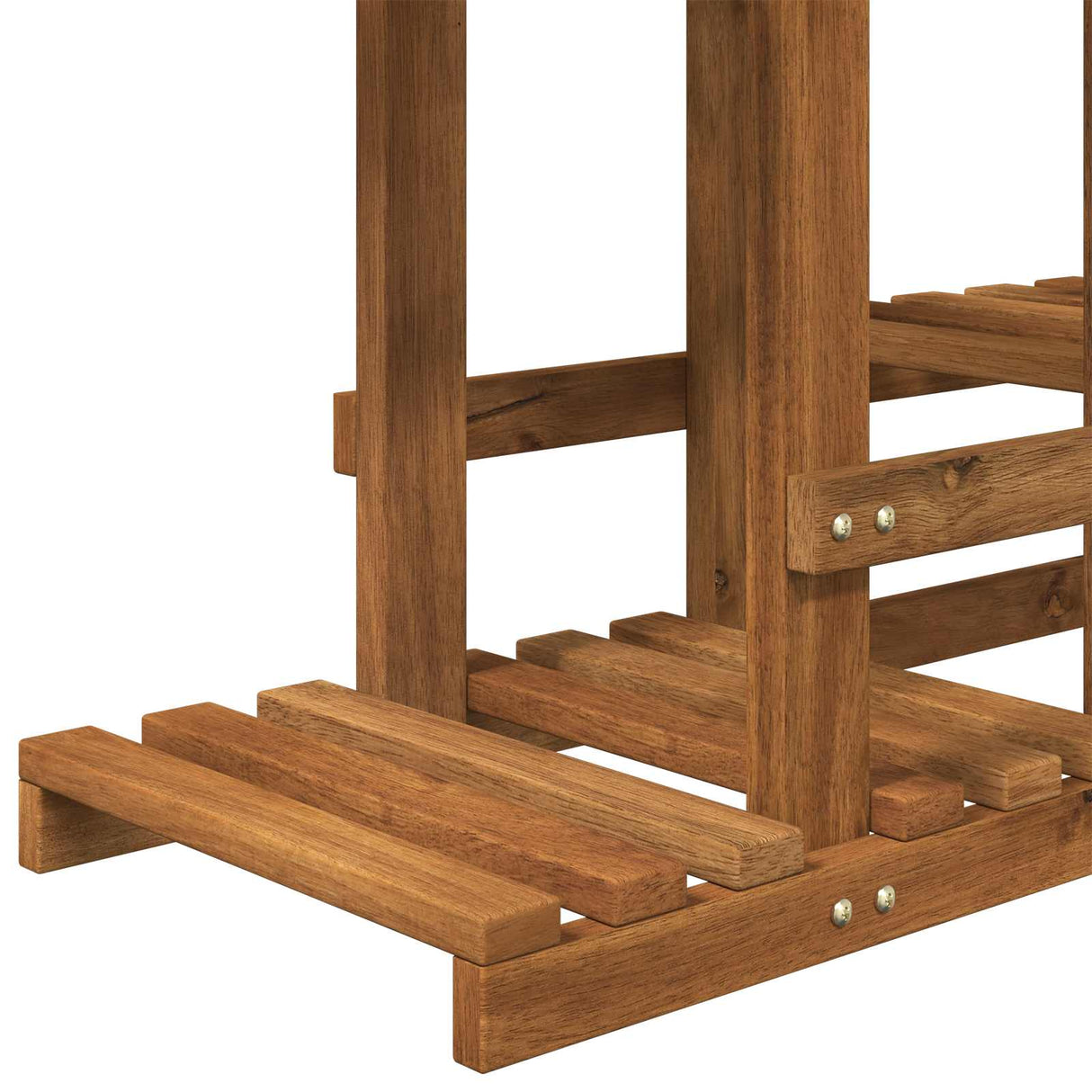 Plant Stand Natural 93.5 x 25 x 91.5 cm Solid Acacia Wood