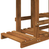 Plant Stand Natural 118 x 25 x 96.5 cm Solid Acacia Wood - Top-Down View