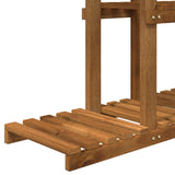 Plant Stand Natural 68 x 23.5 x 140 cm Solid Acacia Wood - Top-Down View