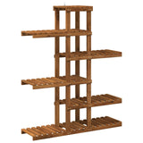 Plant Stand Natural 93 x 25 x 114.5 cm Solid Acacia Wood