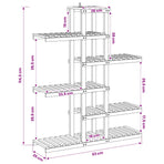 Plant Stand Natural 93 x 25 x 114.5 cm Solid Acacia Wood