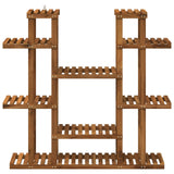 Plant Stand Natural 123 x 25 x 114.5 cm Solid Acacia Wood