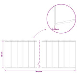 Lawn Edging 5 m x 15 cm Galvanised Steel Silver