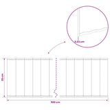 Lawn Edging 5 m x 25 cm Galvanised Steel Silver - Close-Up Angle