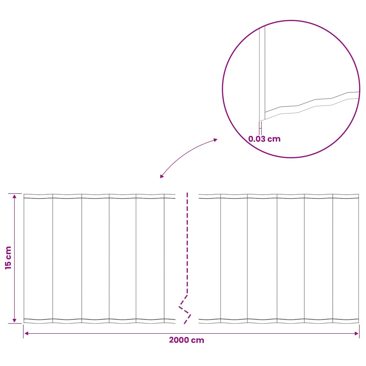Lawn Edging 20 m x 15 cm Galvanised Steel Silver