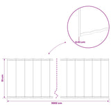 Lawn Edging 20 m x 15 cm Galvanised Steel Silver - Close-Up Angle